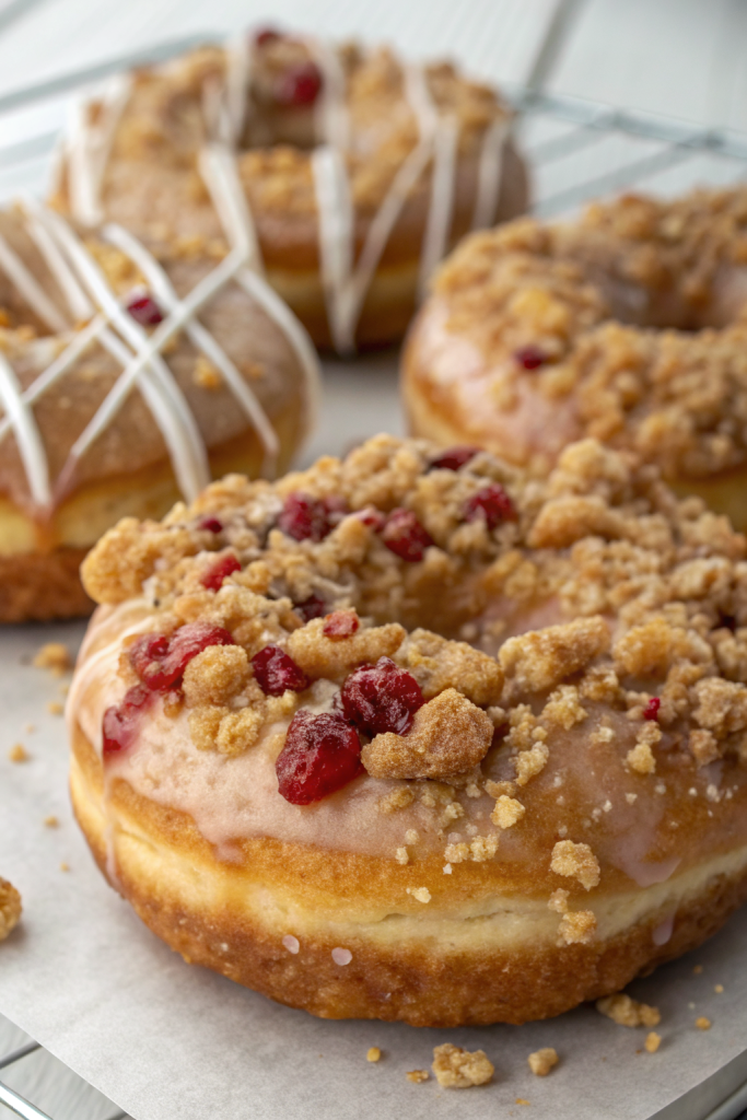 Apple Cheesecake Buns with a Crumble Topping
