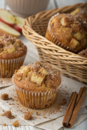 Apple Muffins with Crumb Topping