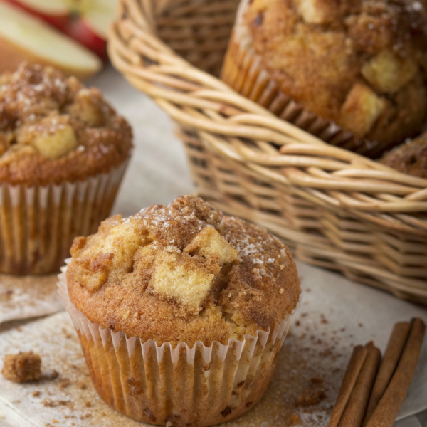 Apple Muffins with Crumb Topping