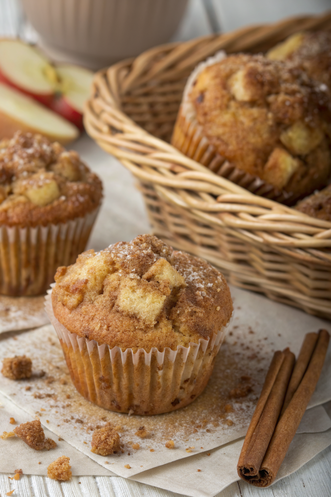 Apple Muffins with Crumb Topping