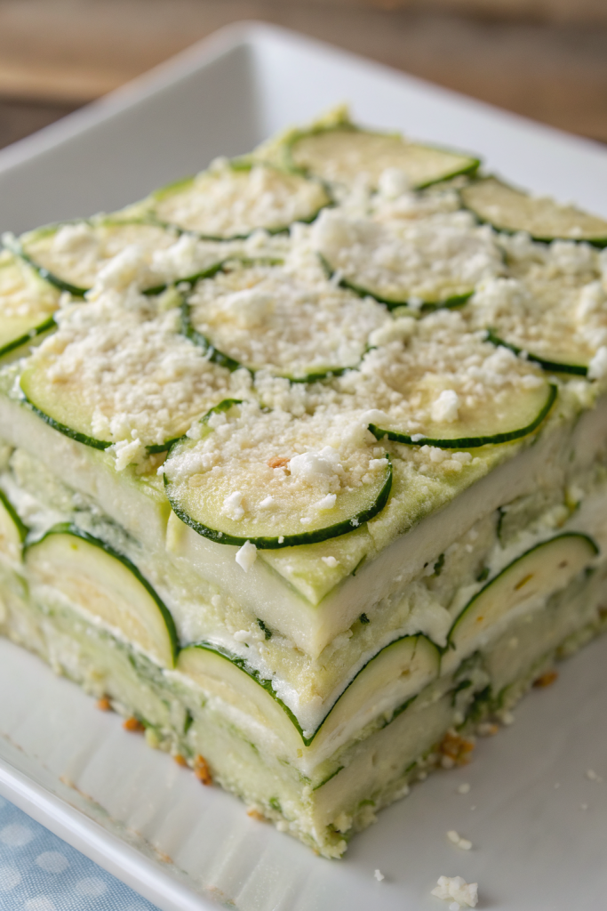 Baked Zucchini Spinach and Feta Casserole Recipe