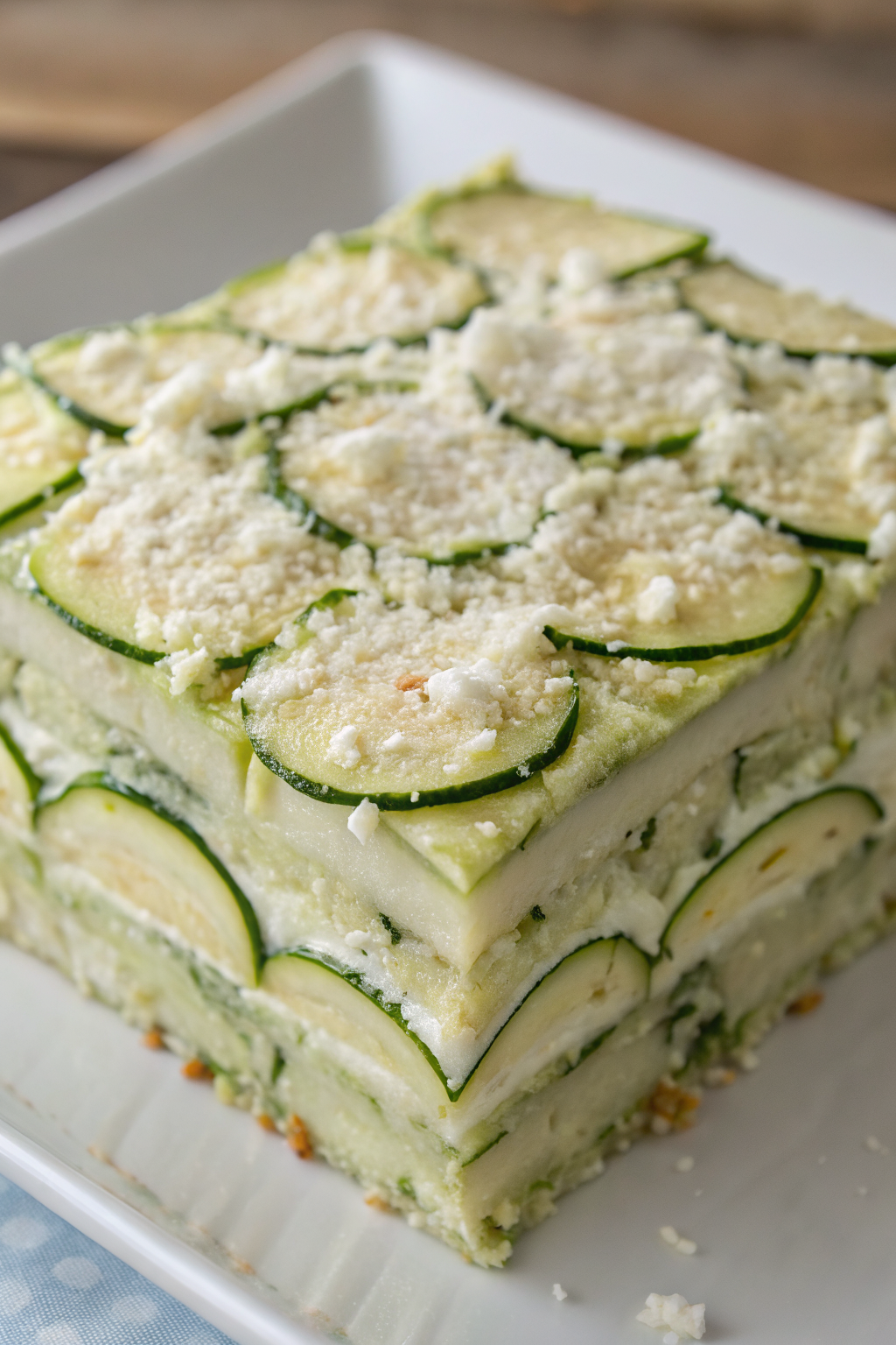 Baked Zucchini Spinach and Feta Casserole Recipe