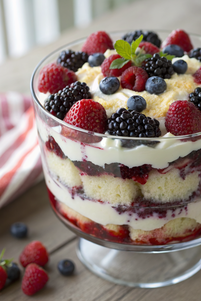 Berry Tiramisu Trifle Recipe