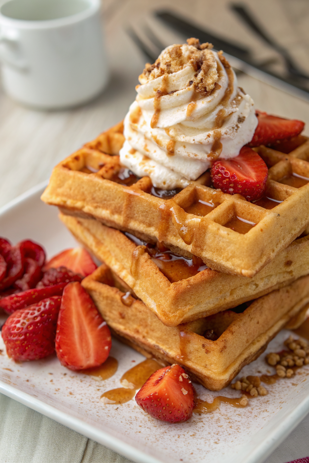Cinnamon Zucchini Waffles Recipe