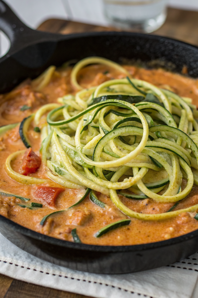 Creamy Tomato Sauce with Zoodles