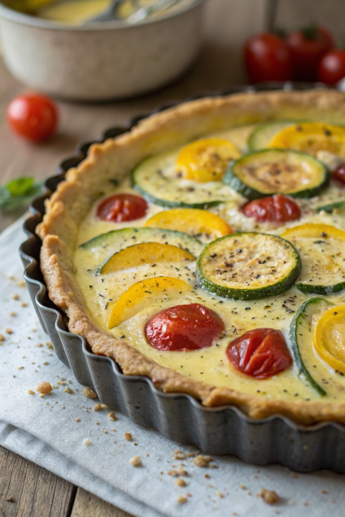 Crustless Garden Vegetable Quiche Recipe