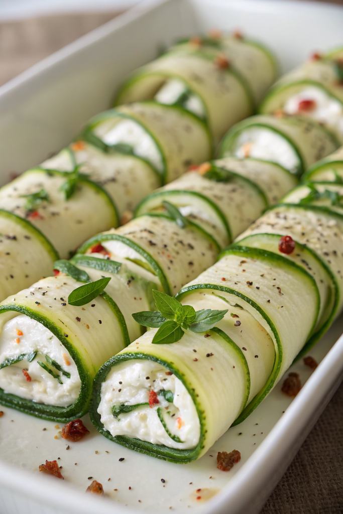 Easy Zucchini Lasagna Rolls Recipe