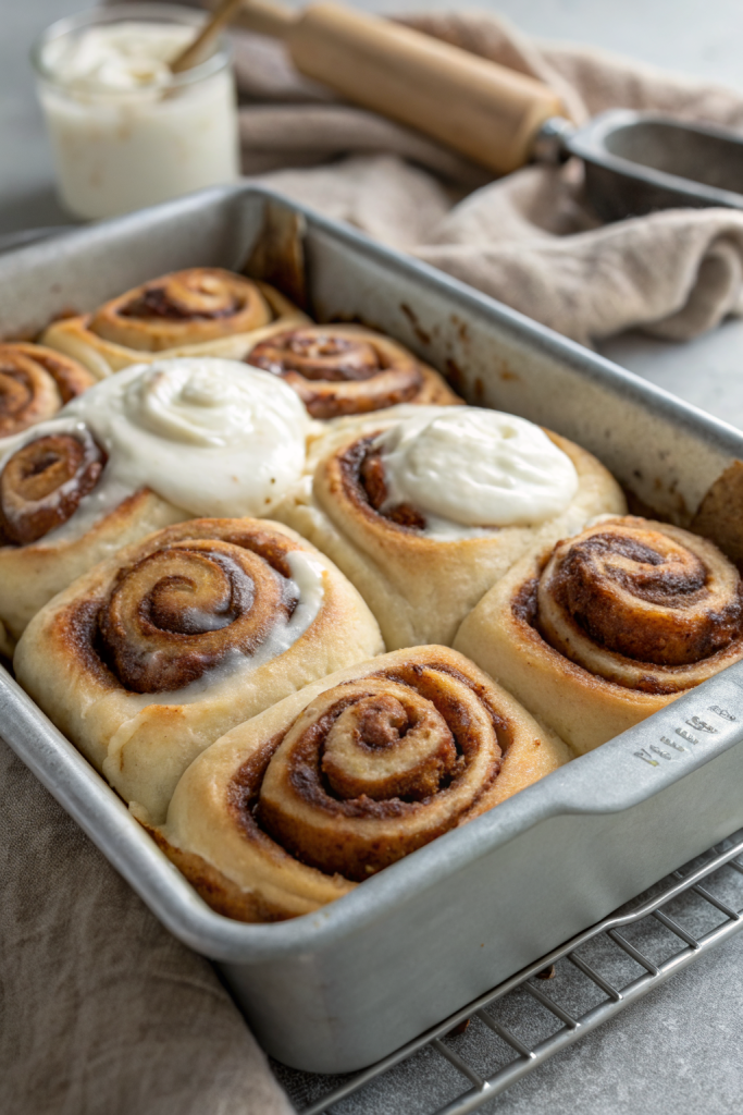 Fluffy Cinnamon Rolls with Creamy Glaze Recipe