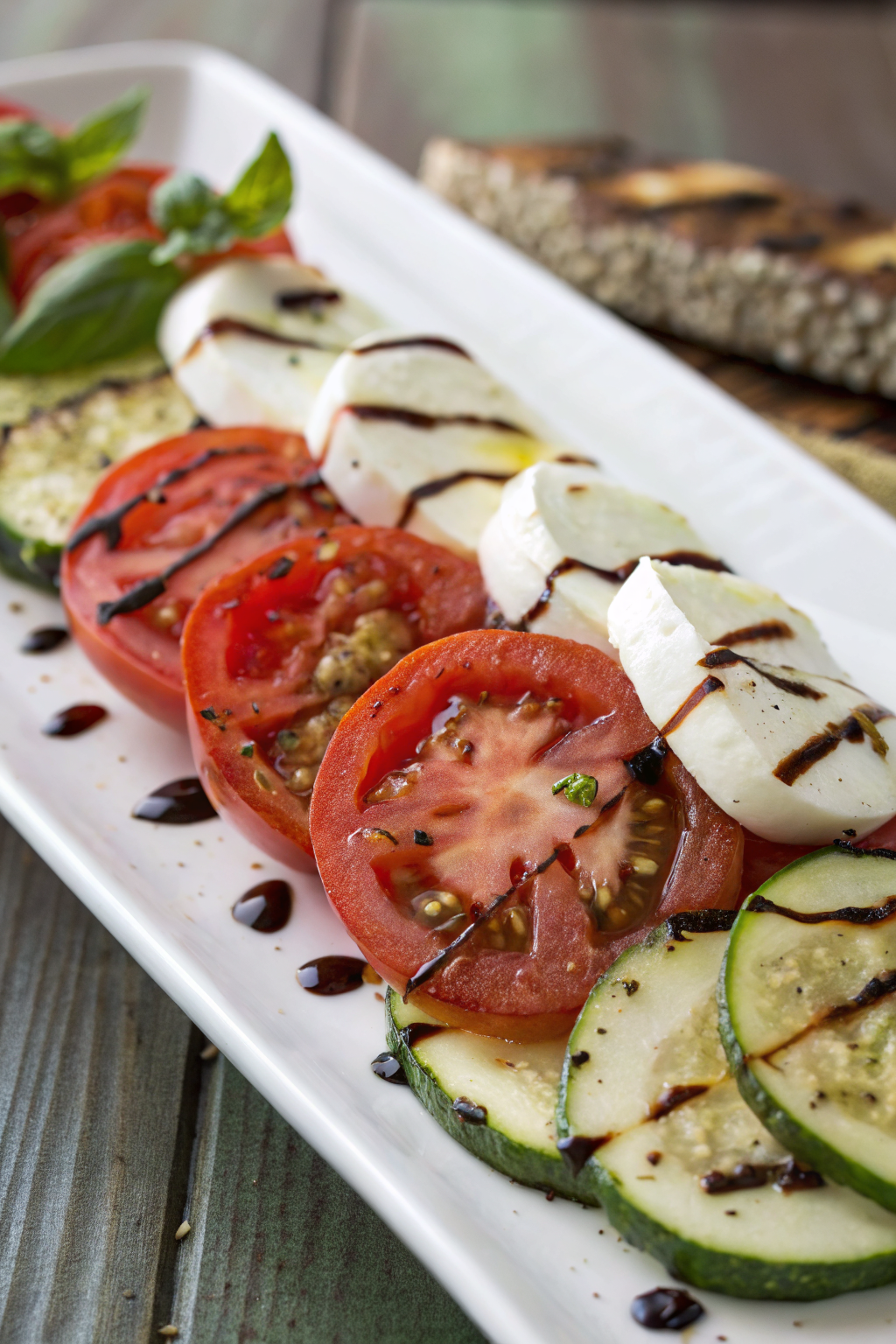 Grilled Zucchini Caprese Salad