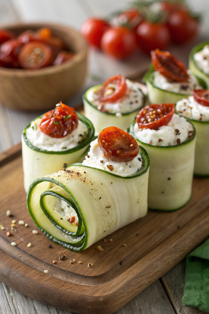 Grilled Zucchini Rollups Stuffed Lemon Basil Ricotta