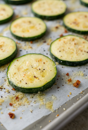 Low Calorie Zucchini Chips