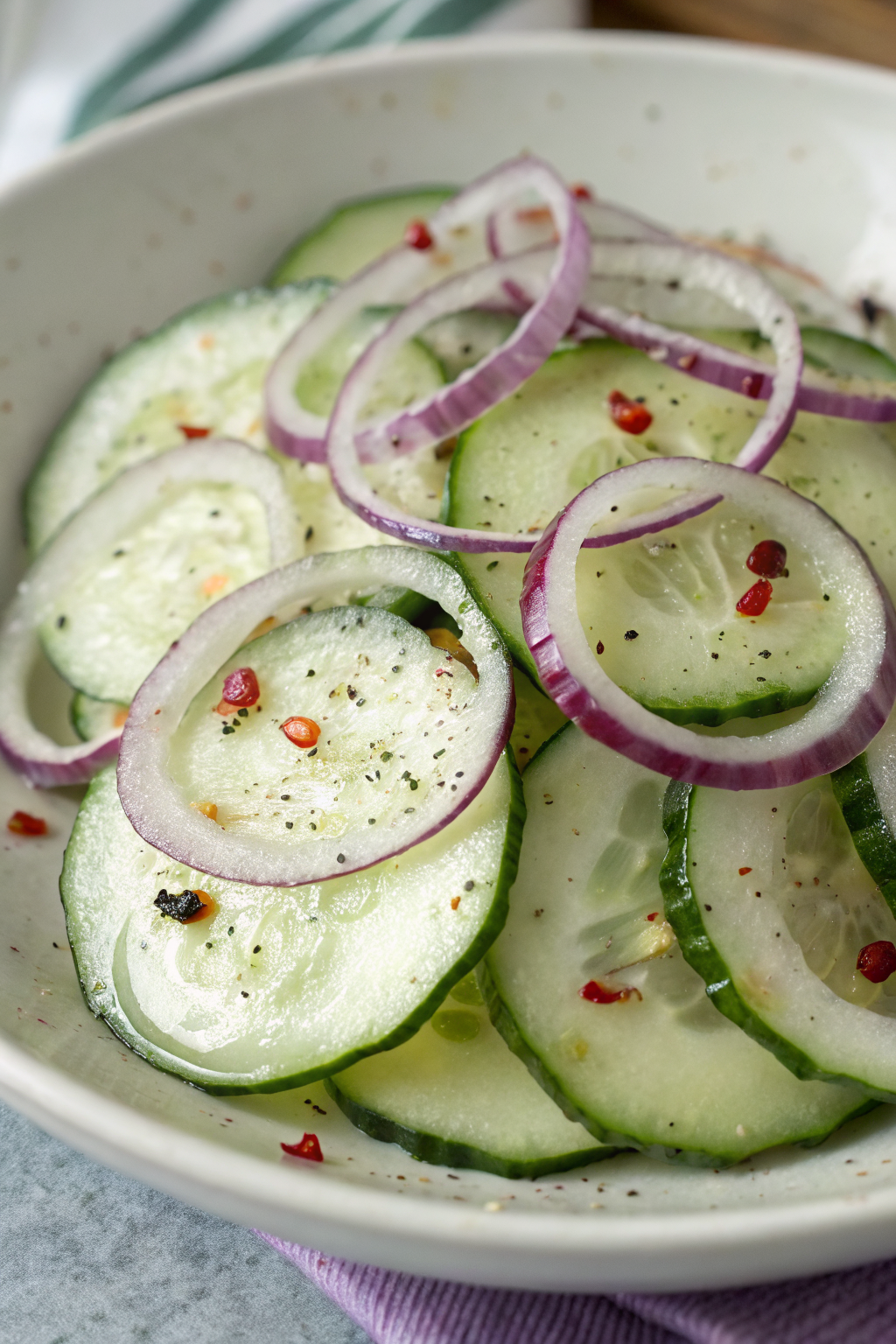 Marinated Zucchini and Red Onions