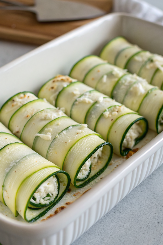 Prosciutto and Cheese Zucchini Roll Ups Recipe