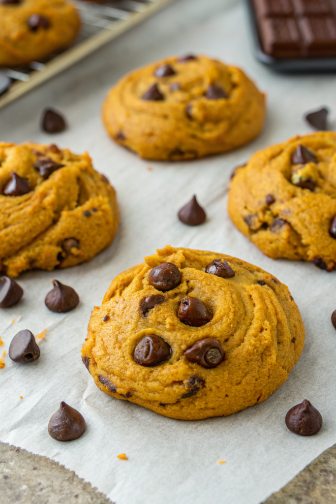 Pumpkin Chocolate Chip Cookies Recipe