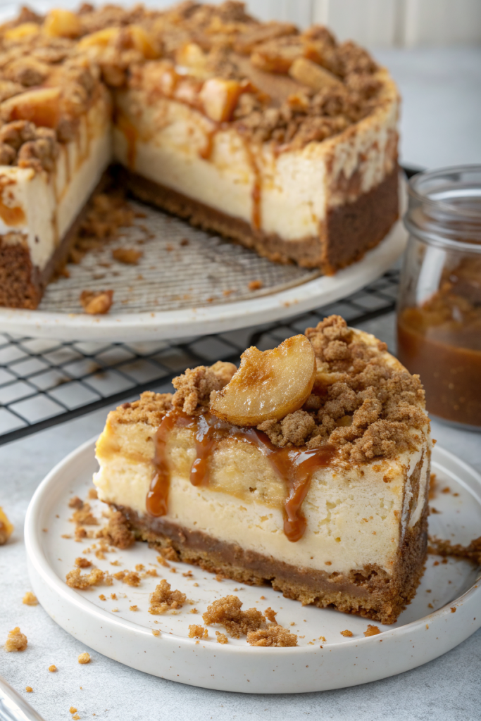 Salted Caramel Apple Pie Cheesecake Recipe