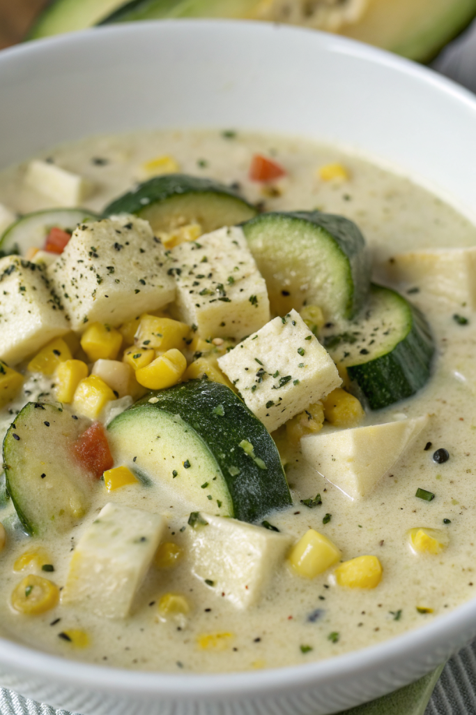 Summer Corn and Zucchini Chowder Recipe