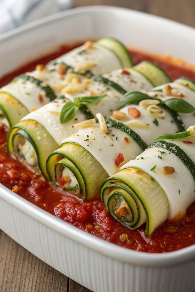 Three Cheese Zucchini Rollatini Recipe