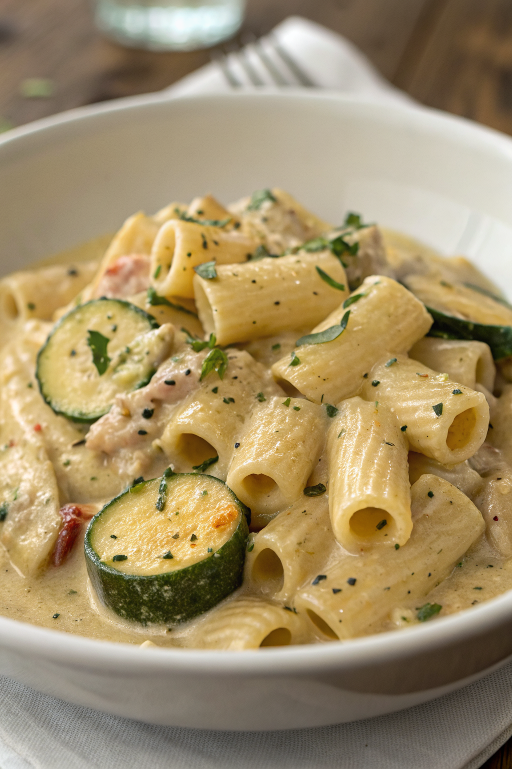 Zucchini Cream Cheese Pasta Recipe