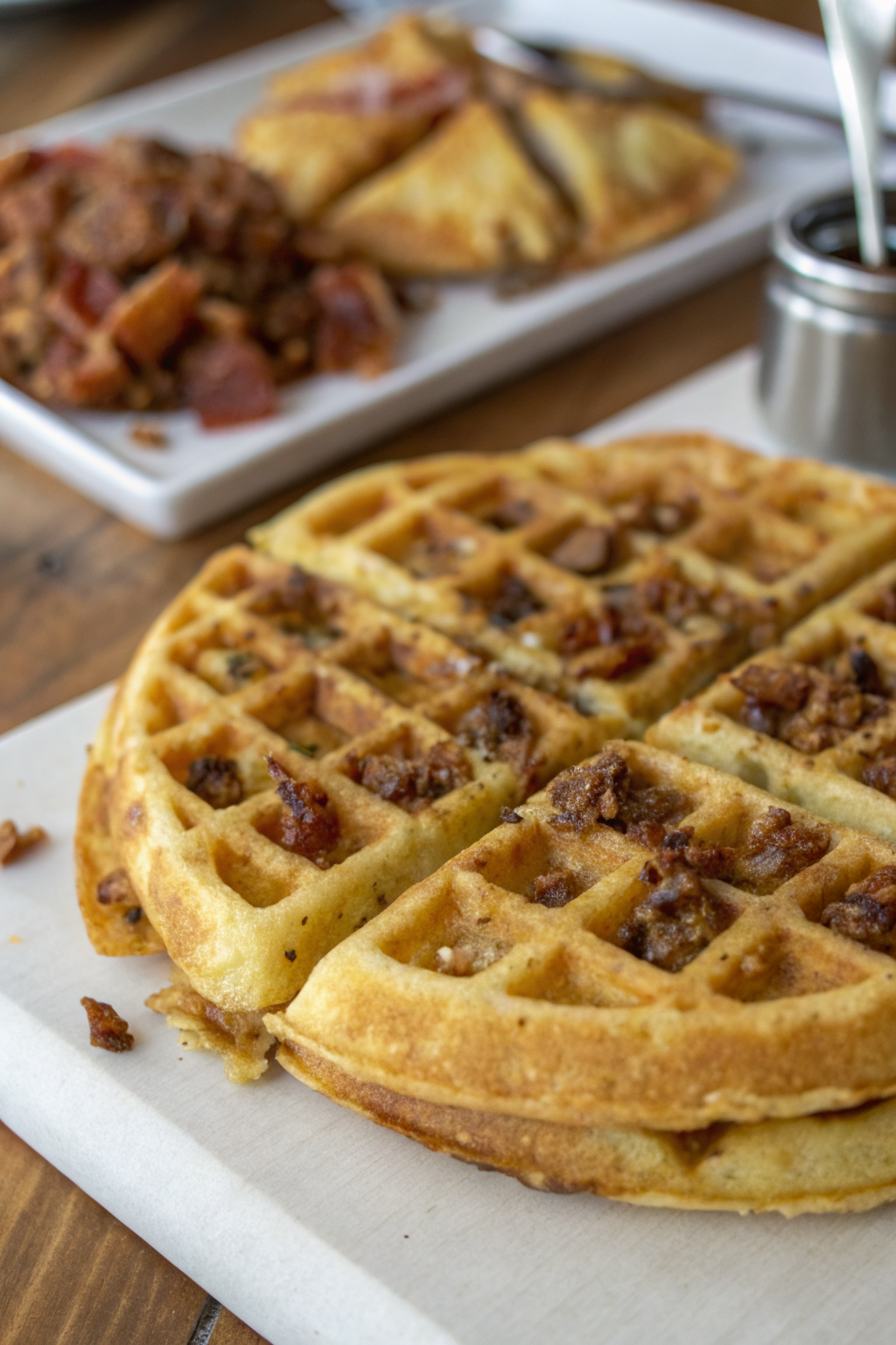 Zucchini Fritter Waffle Recipe