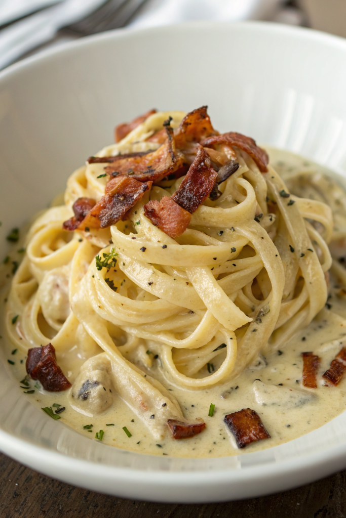 Zucchini Noodle Pasta Carbonara Recipe
