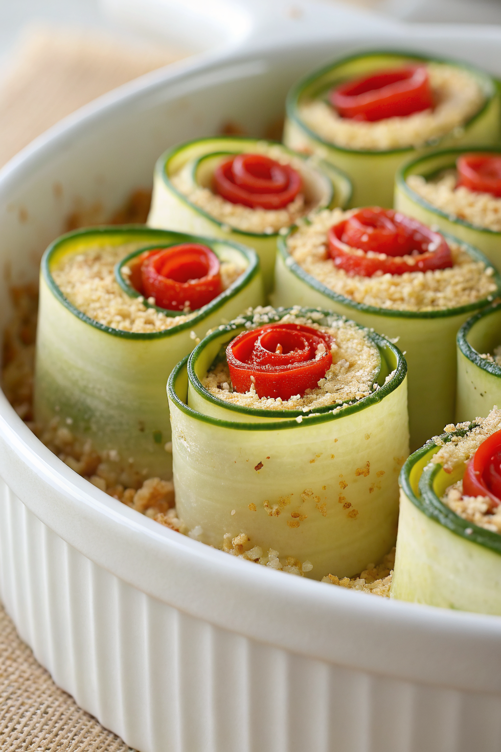 Zucchini Rolls With 5 Ingredients
