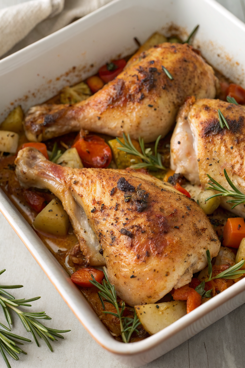 Baked Chicken Leg Quarters Recipe