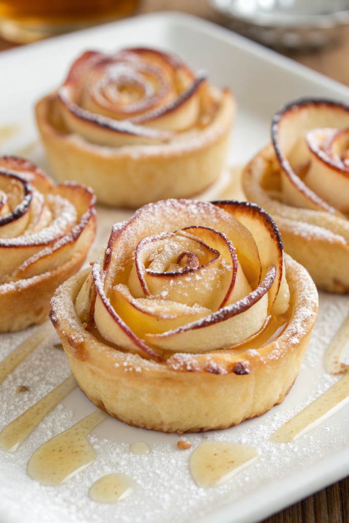 Baked Puff Pastry Apple Donuts Recipe