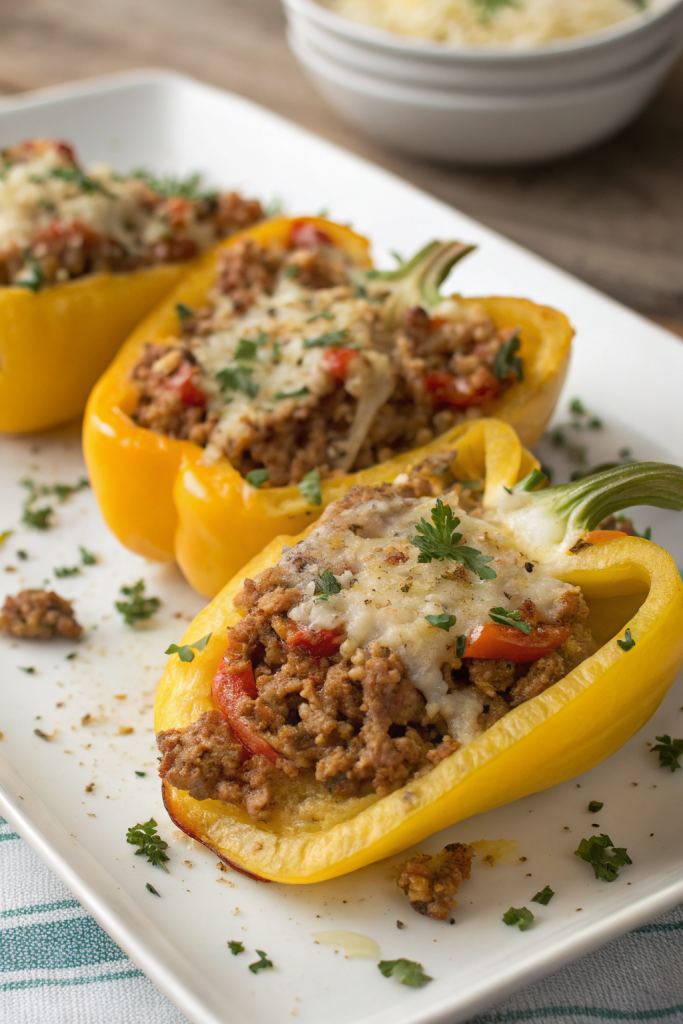 Cheesy Stuffed Banana Peppers Recipe