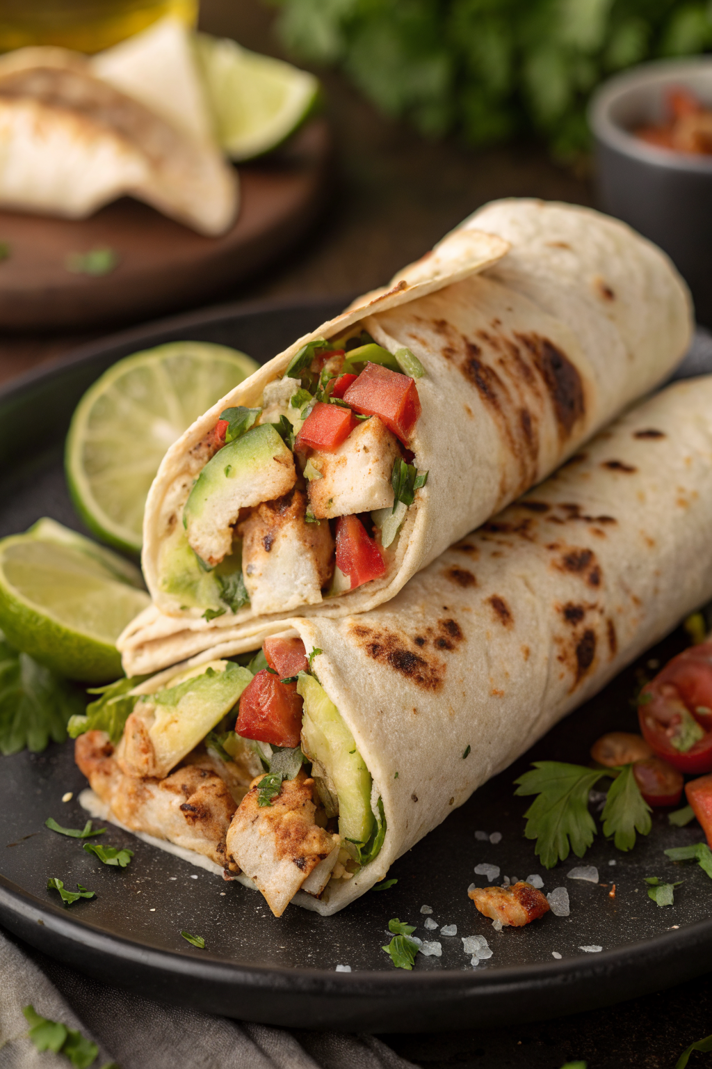 Chicken Avocado Ranch Burritos Recipe