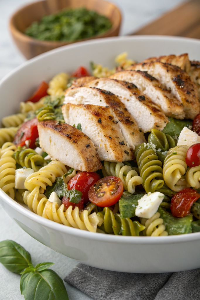Chicken Pesto Pasta Salad