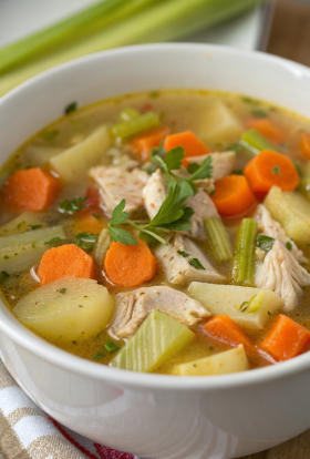 Chicken Soup with Potatoes