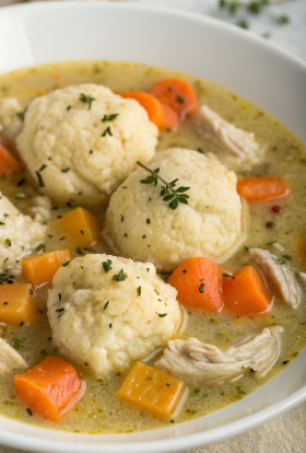 Chicken and Pumpkin Dumplings Recipe