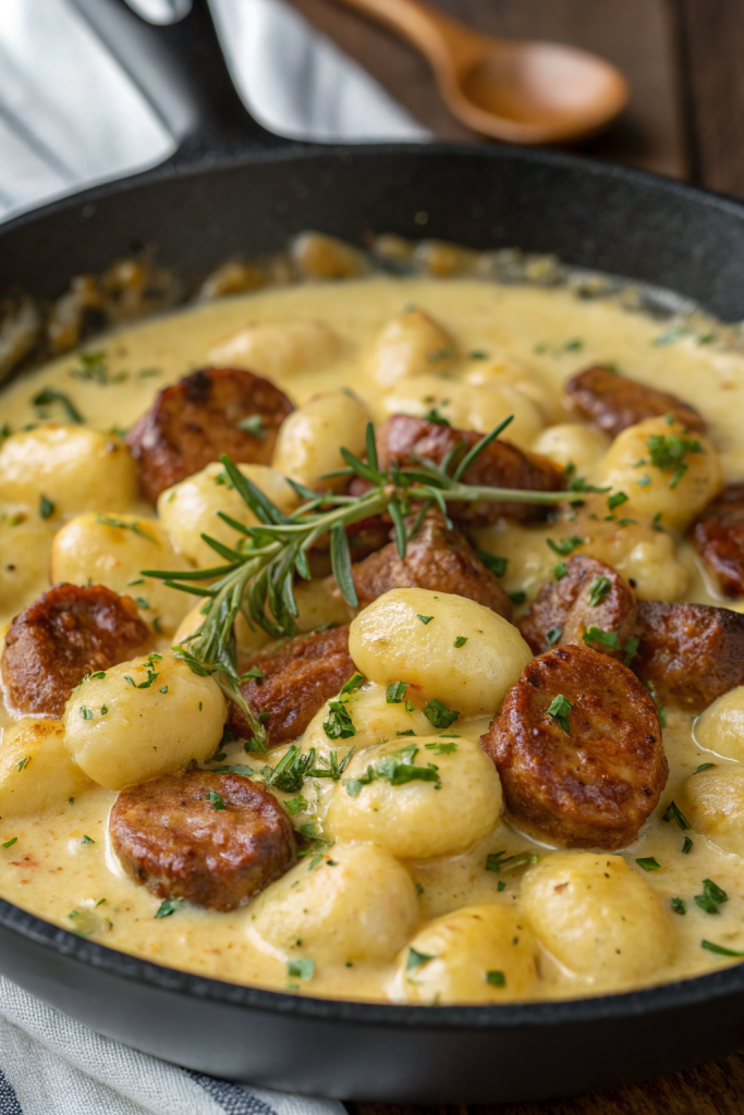 Creamy Butternut Squash Gnocchi Sausage Thyme and Sage