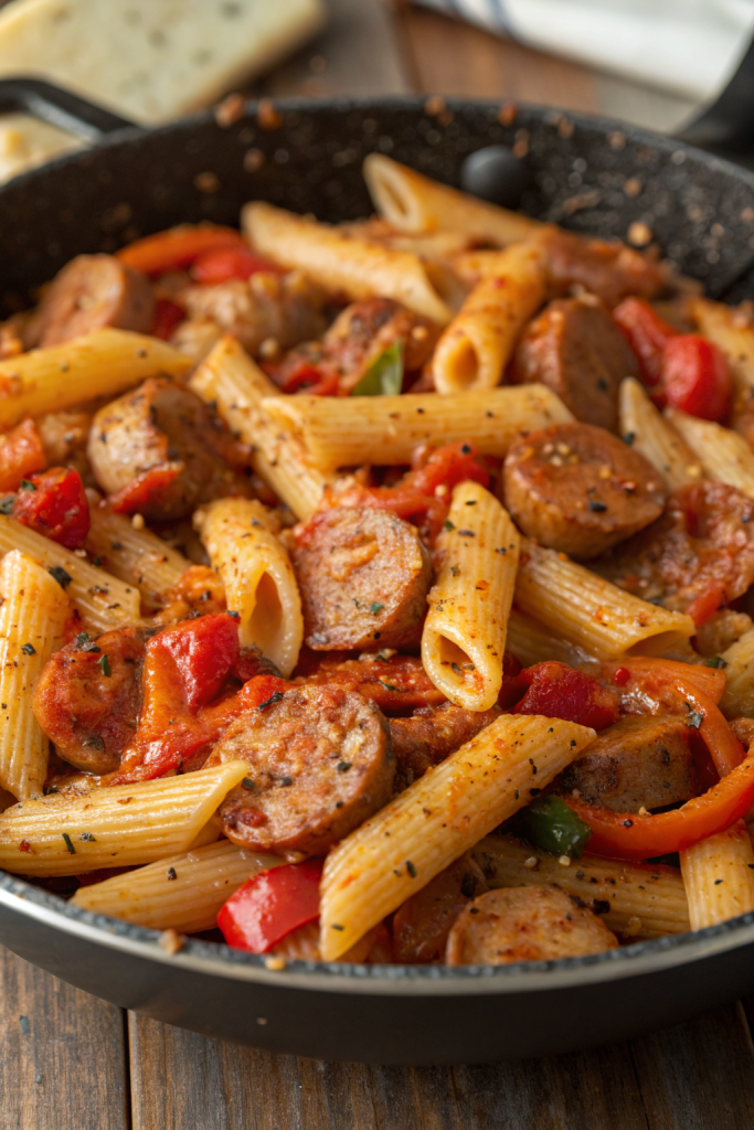 Creamy Cajun Sausage Pasta Recipe