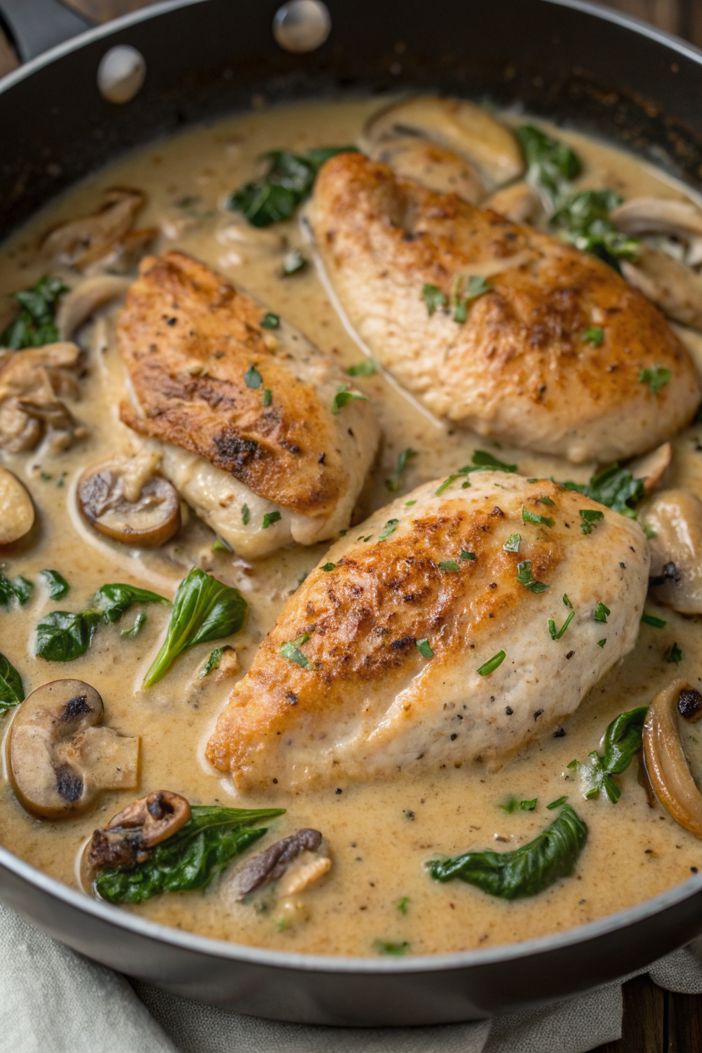 Creamy Mushroom Chicken Recipe