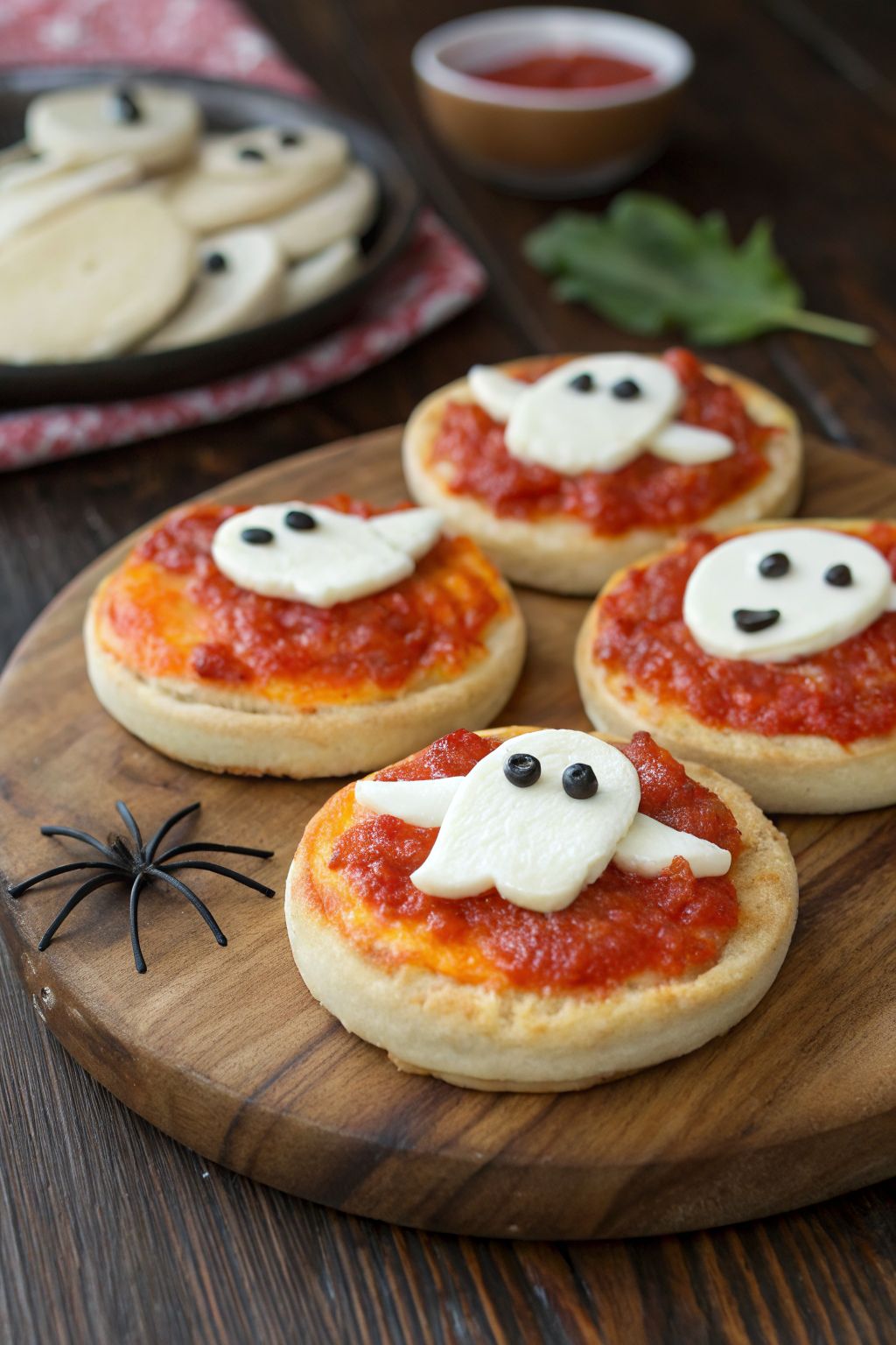 Easy Mini Halloween Pizzas Recipe