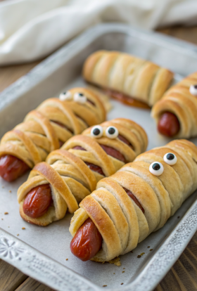Easy Mummy Hot Dogs Recipe