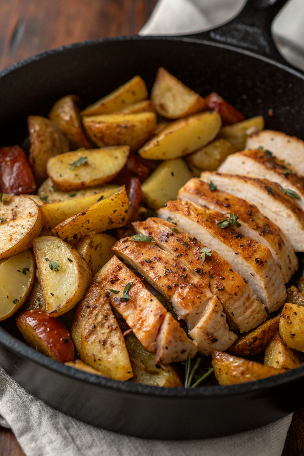 Garlic Butter Chicken and Potato Recipe
