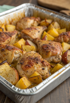 Greek Lemon Chicken With Potatoes Recipe