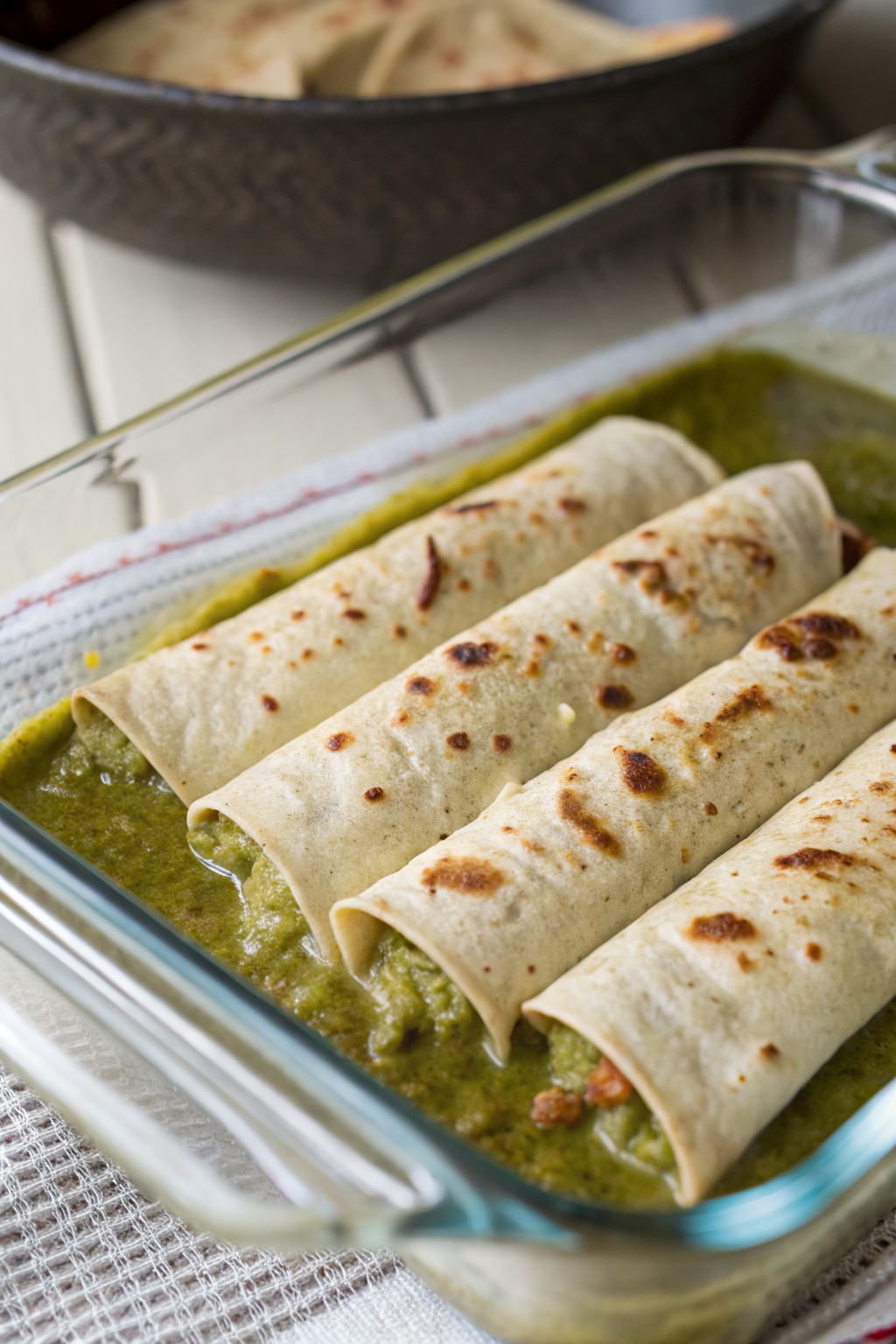 Hatch Green Chile Enchiladas Recipe