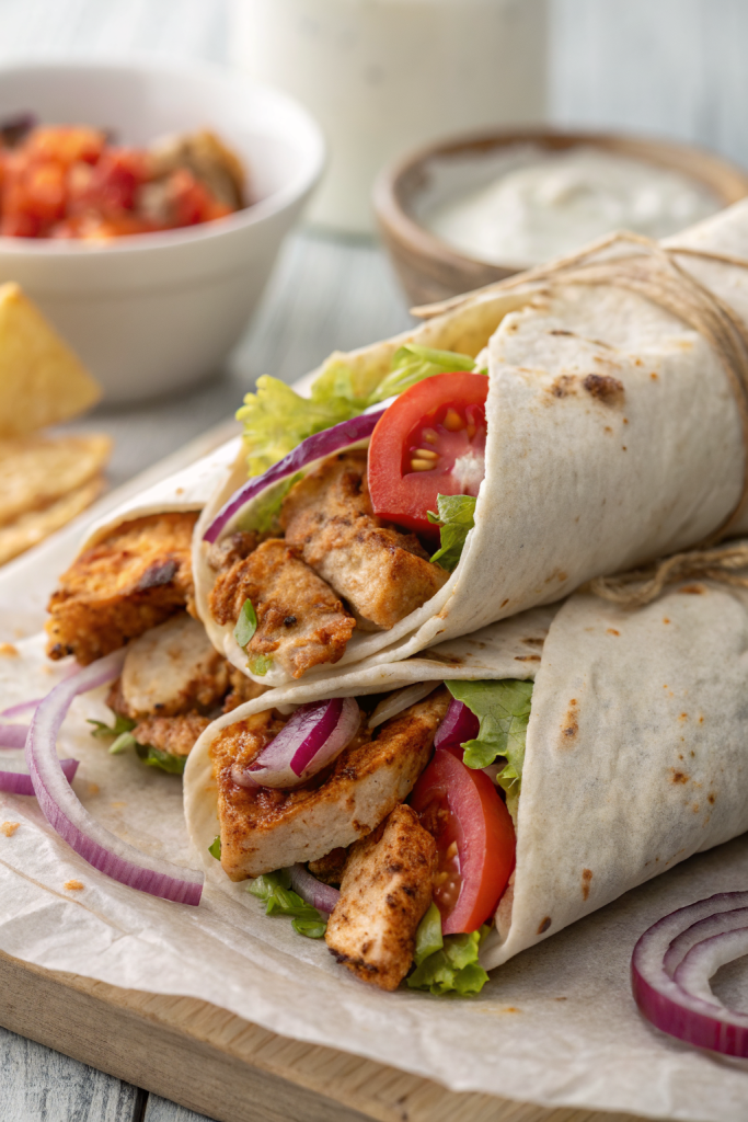Homemade Chicken Shawarma with Yogurt-Garlic Sauce