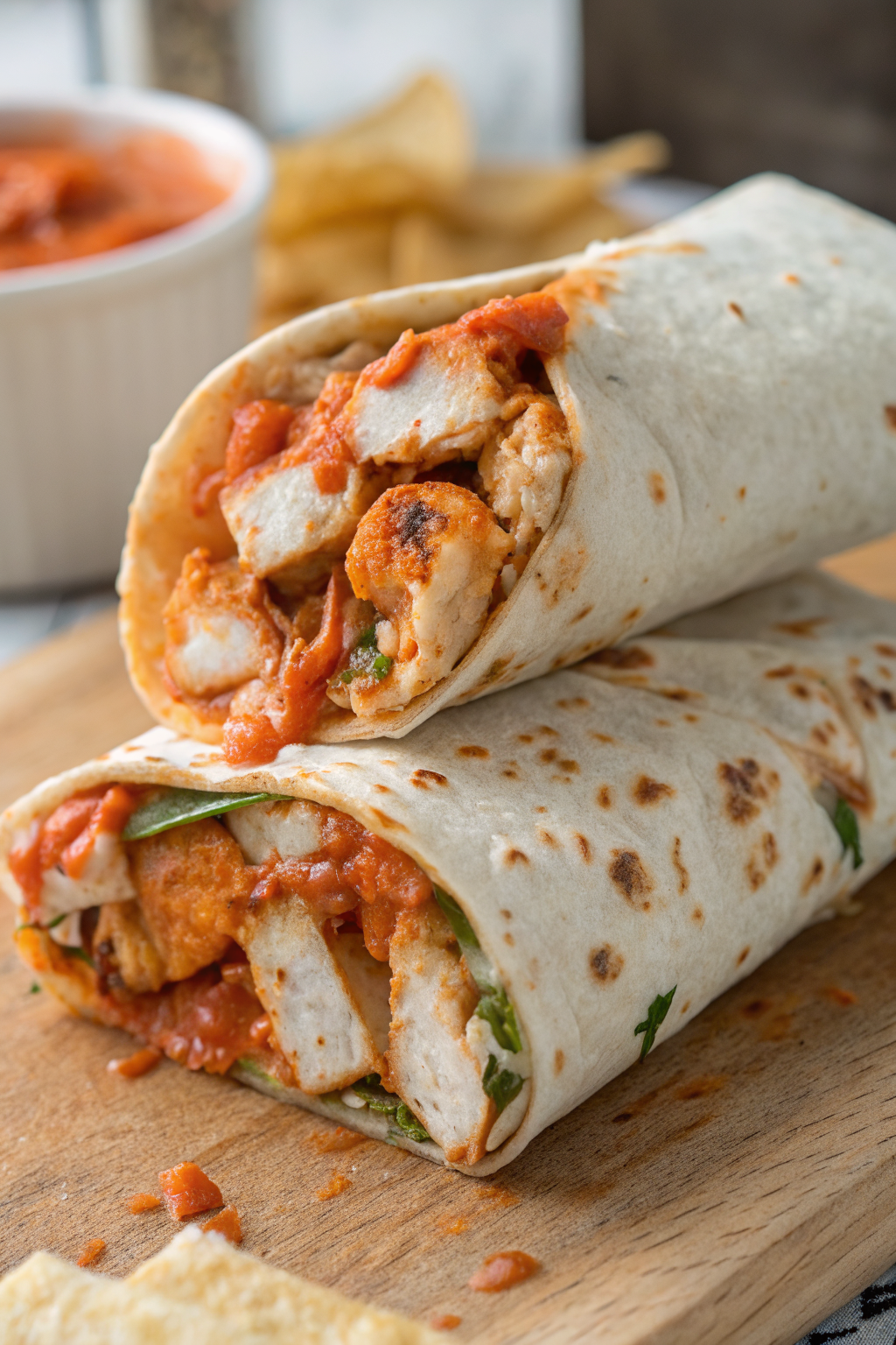 Hot Honey Buffalo Chicken Wraps Recipe