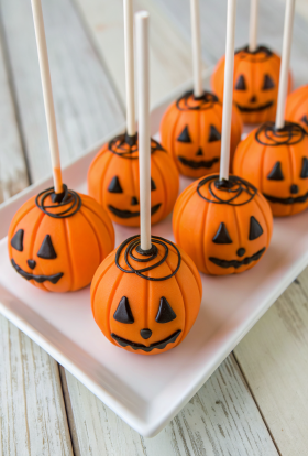 Pumpkin Marshmallow Lollipops Recipe