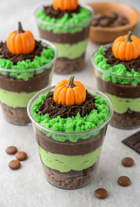 Pumpkin Patch Dirt Cups Recipe