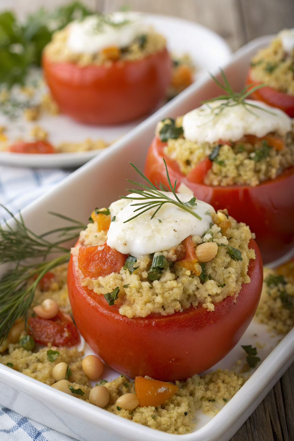 Quinoa Stuffed Tomatoes with Basil and Pine Nuts Recipe
