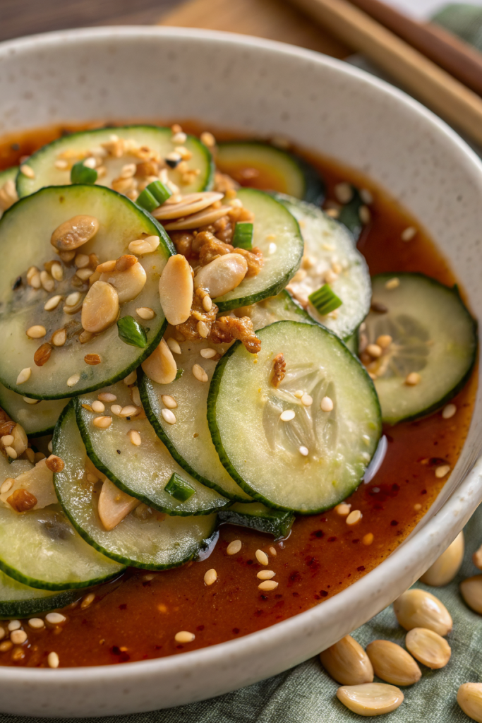 Spicy Peanut Cucumber Salad Recipe