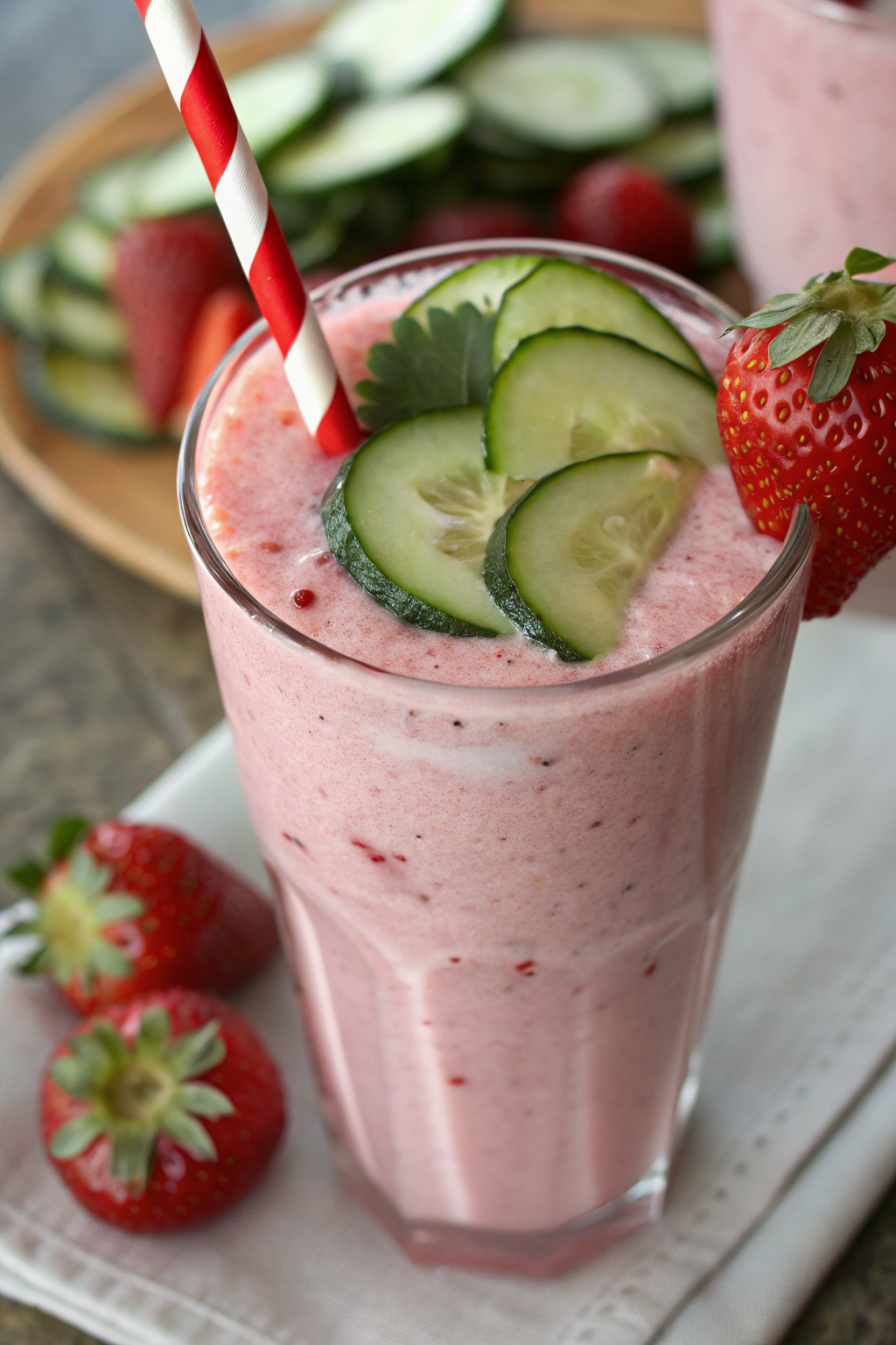 Strawberry Banana Cucumber Smoothie Recipe