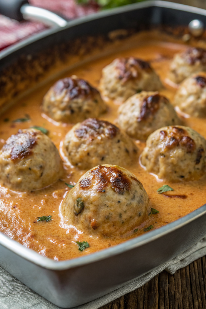 Turkey Meatballs in Pumpkin Sage Sauce Recipe