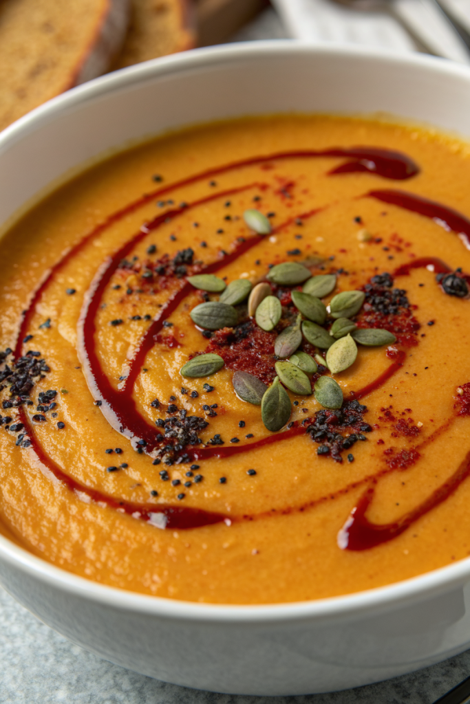 Autumn-Spiced Roasted Pumpkin Soup Recipe