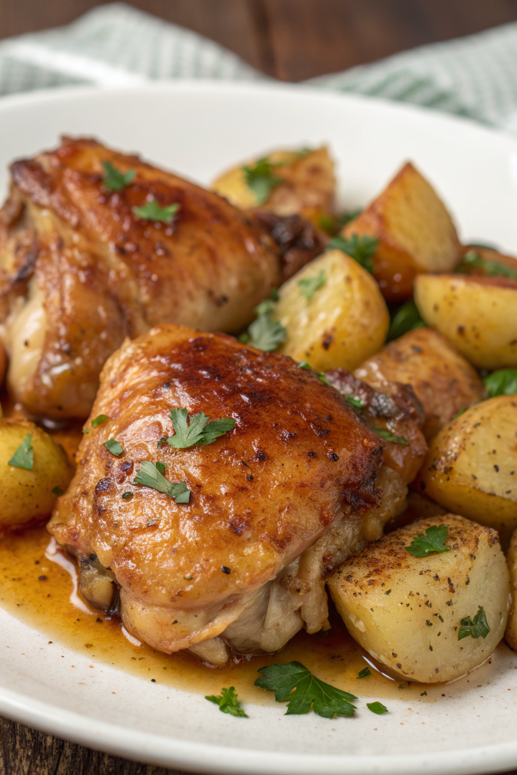 Chicken Thighs with Potatoes Recipe